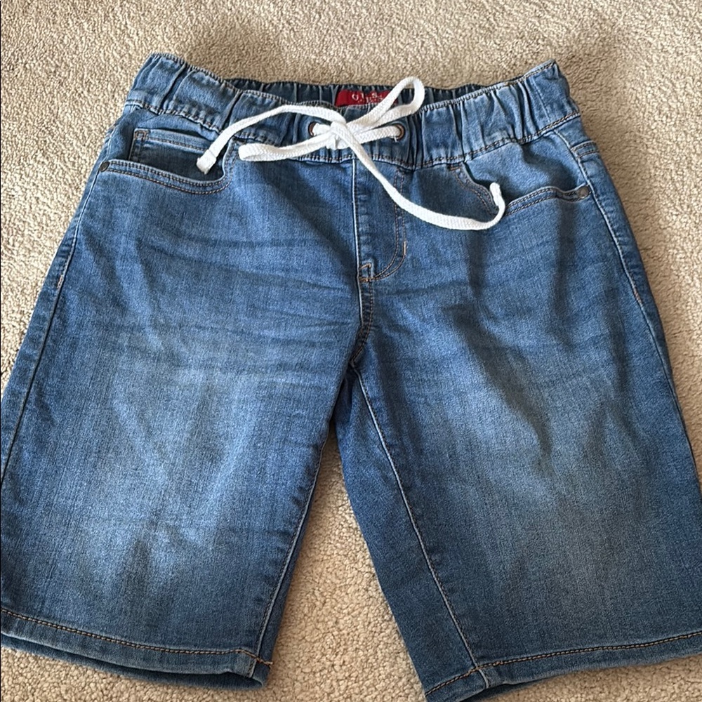 Guess Blue Jean Shorts with Relaxed Fit